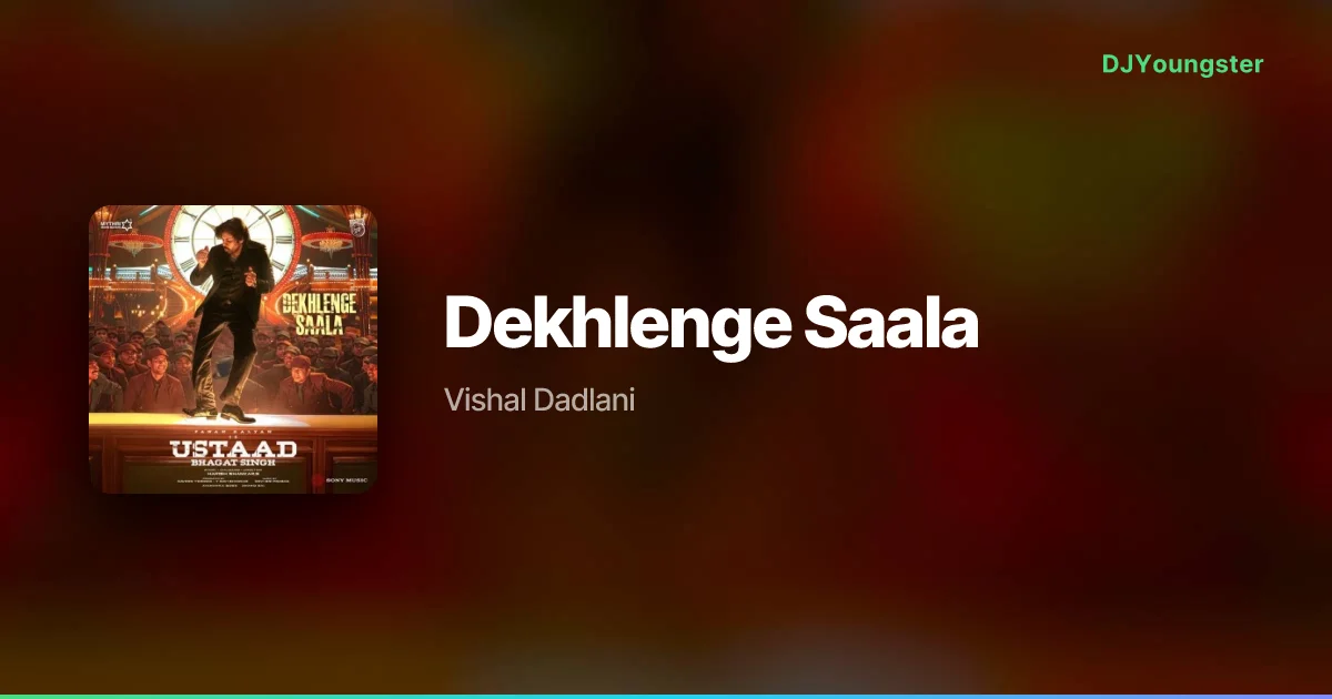 Dekhlenge Saala Lyrics from Ustaad Bhagat Singh (2026) by Vishal Dadlani | Telugu Song – DJYoungster