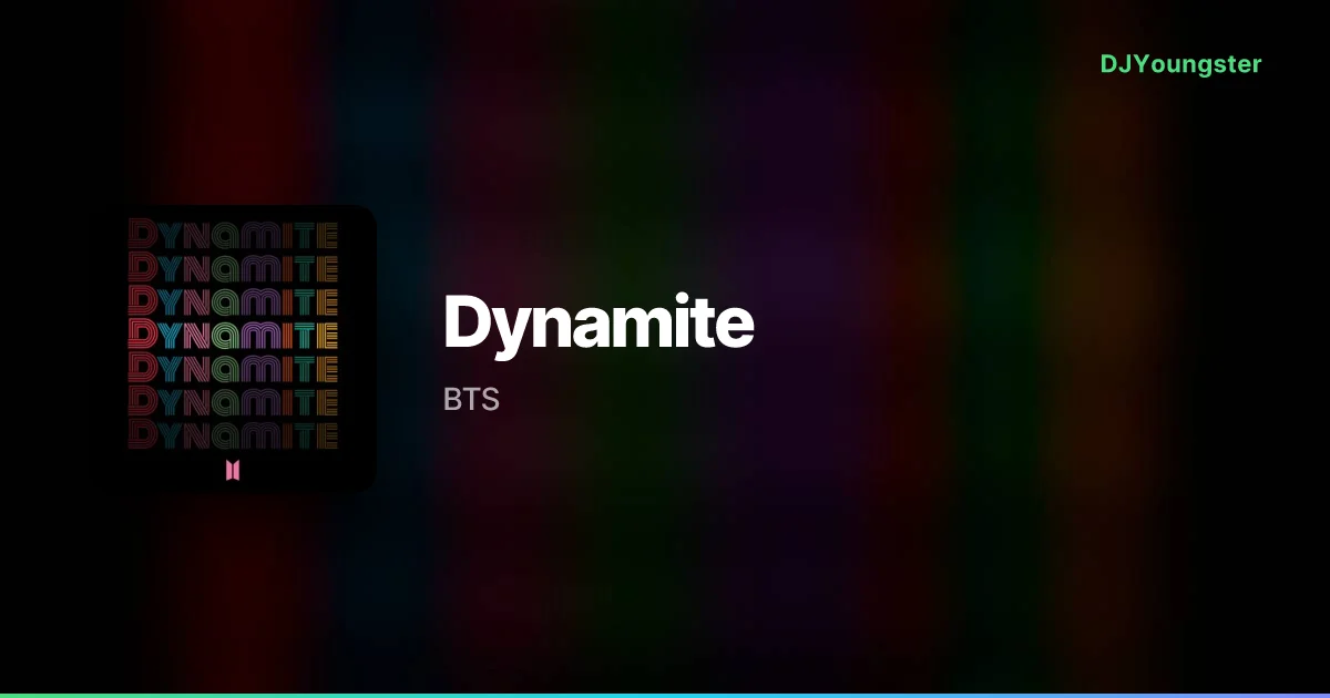 Dynamite Lyrics by BTS | English Song – DJYoungster