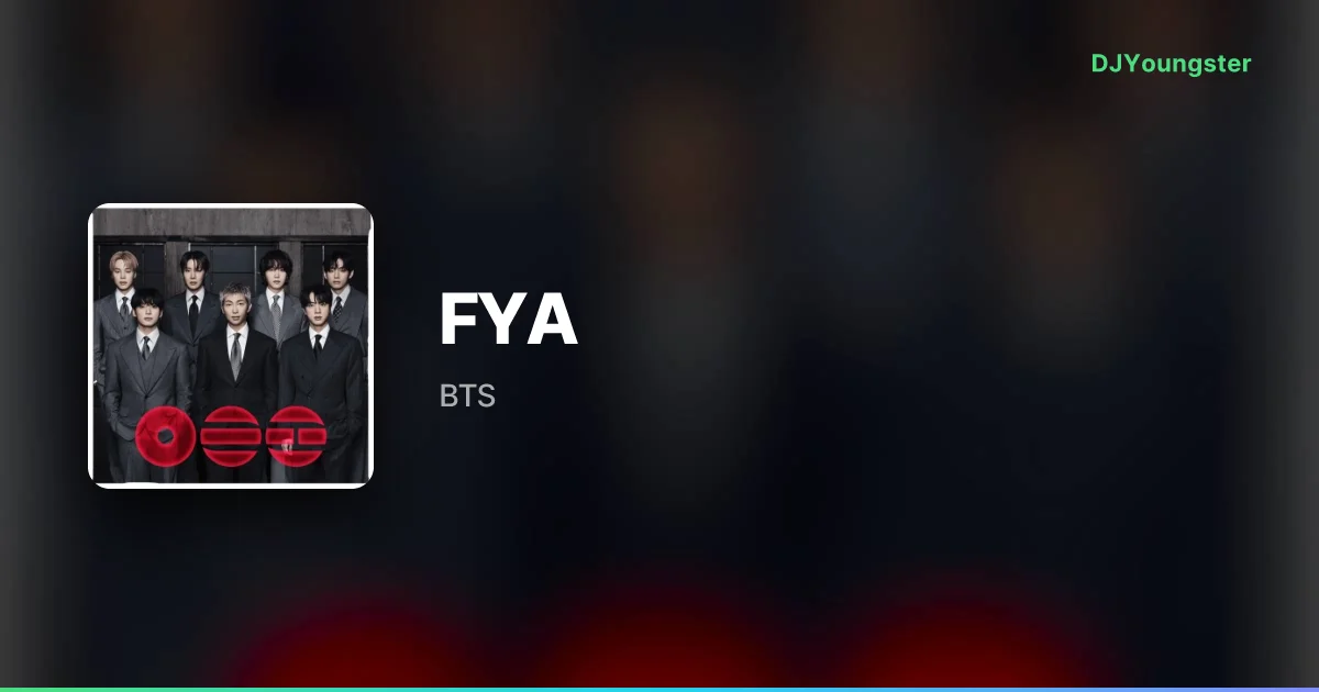 FYA Lyrics – Arirang by BTS | English Song – DJYoungster