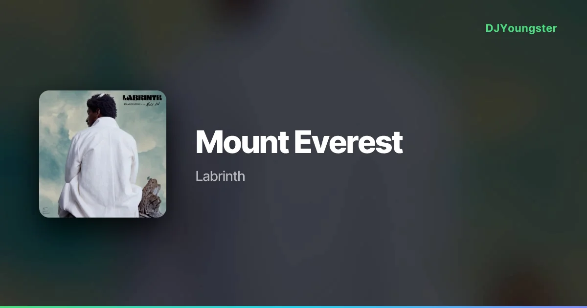 Mount Everest Lyrics by Labrinth  | English Song – DJYoungster