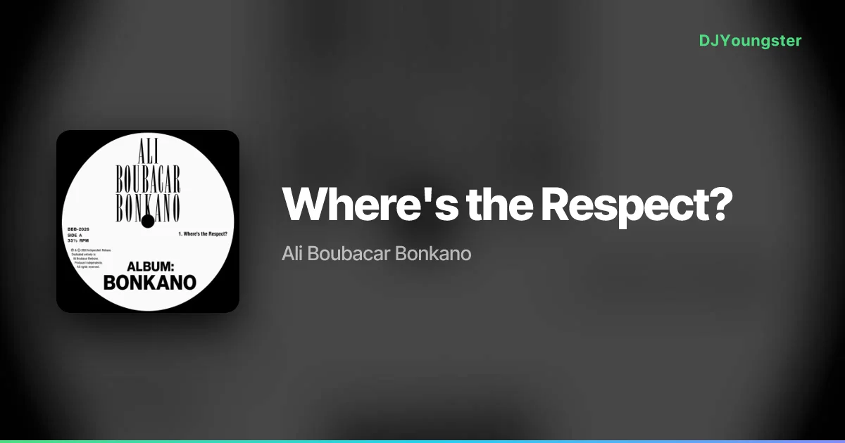Where's the Respect? Lyrics by Ali Boubacar Bonkano | English Song – DJYoungster